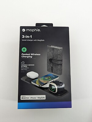 #ad MOPHIE WRLS TRIFOLD MS WATCH A 3 N 1 Travel Charger $84.99