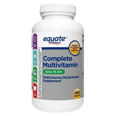 #ad Equate Complete Multivitamin Multimineral Supplement Tablets Adults 50 450 Co $19.60