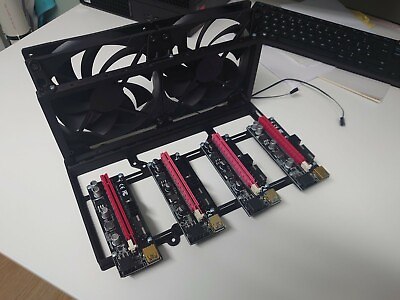 Ripe3D Quad External GPU Graphics Card Stand for DIY Mining Rig Multi GPU Stand GBP 22.00
