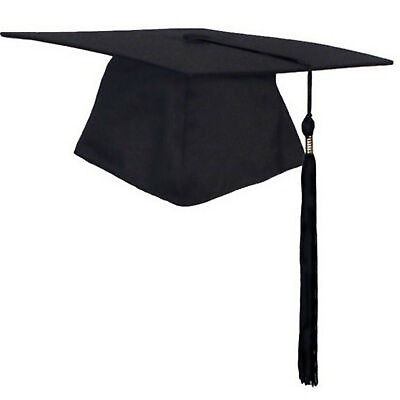 #ad Graduation Cap Matte Adult Unisex For High School amp; College Black With Tassel $10.88