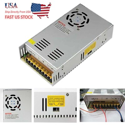 #ad AC 110V 220V to DC 12V 30A 360W Universal Regulated Switching Power Supply $29.99