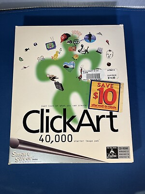 #ad Click Art 40000 images by Smart Saver starter image pack CD format $4.99
