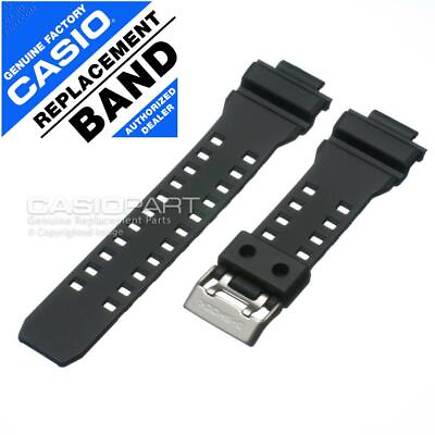 #ad Genuine Casio Watch Band G Shock GD 350 1 GD 350 1B GD 350 1C Black Rubber Strap $38.55
