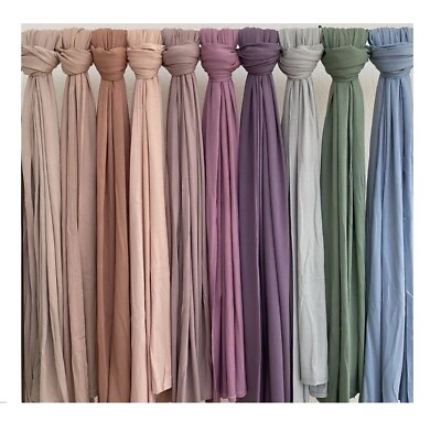 #ad 170*60cm Premium Quality Jersey Cotton Hijab Scarf Women headwrap Turban Shawl $9.99