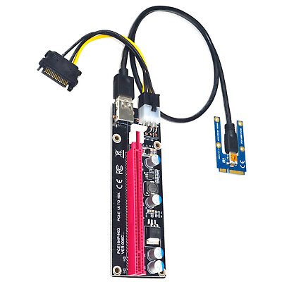 #ad Mini PCIe to PCI 16X Riser PCI E 16x Slot Adapter For Laptop External Card $10.94
