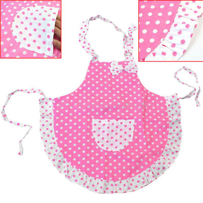 #ad Children Super Cute Cooking Apron Wave Point Sleeveless Chef Apronsm $6.05