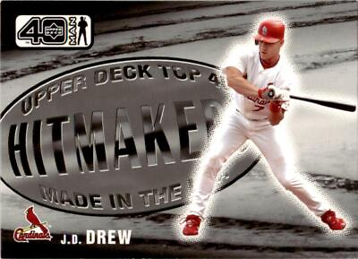 #ad 2002 Upper Deck 40 Man Hit Makers #1058 J.D. Drew St. Louis Cardinals $2.12