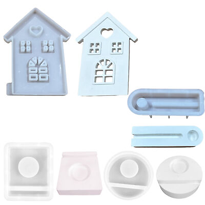 #ad DIY Silicone Mould Love Window House Decoration Ornaments Candle Silicone Mold $10.25