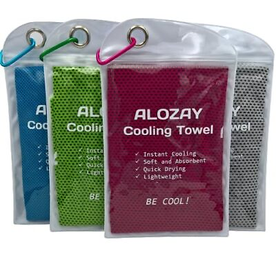 #ad 4 Pack Cooling Towels for Neck and Face 40quot;x 12quot; Ice Towel for Instant Coolin... $15.30