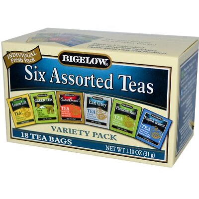 #ad Six Assorted Tea Variety Pack 18 Bag S $13.99