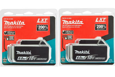 #ad 2PCS Original Makita 18 volt Lithium Battery 6.0 amp New BL1860B NEW $89.00
