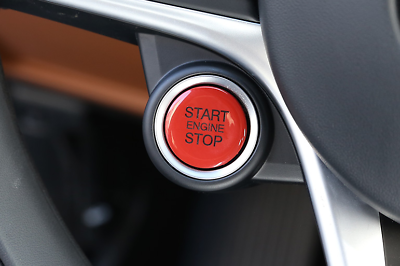 #ad Red Start Button Ignition Switch Trim For Alfa Romeo Giulia Stelvio 2017 2020 $35.50