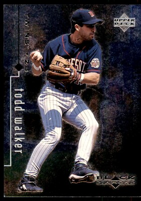 #ad 1999 Upper Deck Black Diamond Todd Walker . Minnesota Twins #49 $2.75