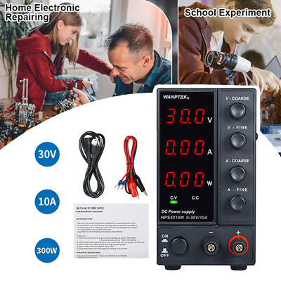 #ad 30V 10A Switching DC Power Supply LED High Precision AC 115V 230V 50 60Hz W2C2 $62.99