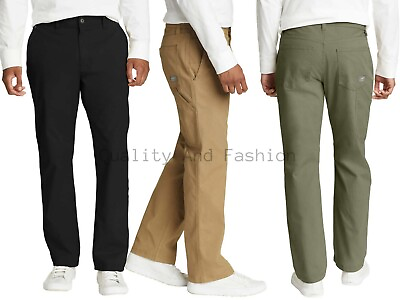 #ad Eddie Bauer Men’s Durable Two Way Stretch Canvas Utility Pant Camping Work pants $35.99