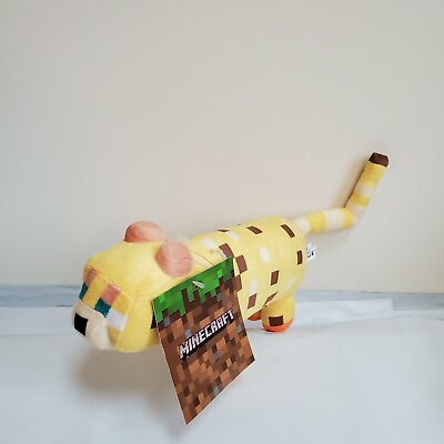 #ad Minecraft Ocelot 10quot; Plush Toy Stuffed Cheetah Doll Animal Mojang Game NEW $13.95