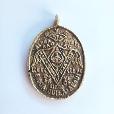 #ad Alpha Omega Lucky Medallion And Protection from the Philippines Rare Amulet A $28.00