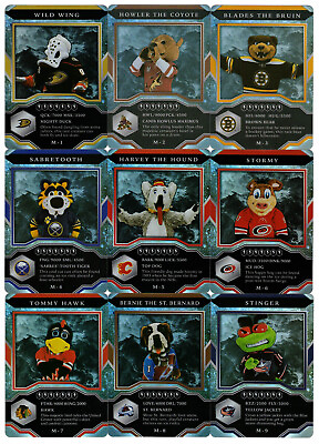 2021 22 Upper Deck MVP Mascot Gaming Cards You Pick the Card Finish Your Set $3.00