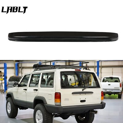 #ad For 1997 2001 Jeep Cherokee Rear License Plate Lamp Light Cover Black $22.19