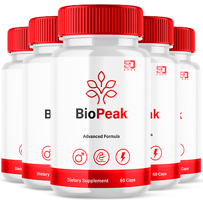 #ad 5 Pack Biopeak for Male Bio Peak Advanced Men Support Pills 300 Capsules $89.95