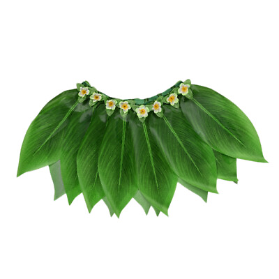 #ad Hawaiian Hula Skirt Hawaiian Leaf Skirt Hawaiian Costume Girls $18.19