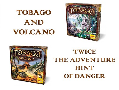 #ad Tobago PLUS Volcano Expansion LOT Board Game BRAND NEW $138.72