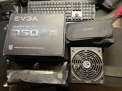 #ad EVGA 750W SuperNOVA 750 P2 80 Platinum Fully Modular Power Supply W Extensions $60.00