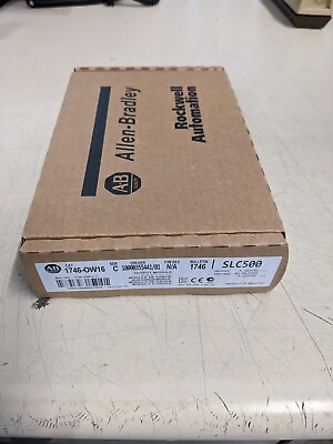 #ad 1 PCS New Factory Sealed AB 1746 OW16 SLC 500 SerC Output Module 1746OW16 In US $115.00