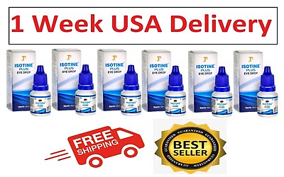 #ad 6X ISOTINE PLUS EYE DROPS BEST TREATMENT Pure Herbal and 100% Genuine Product $29.99