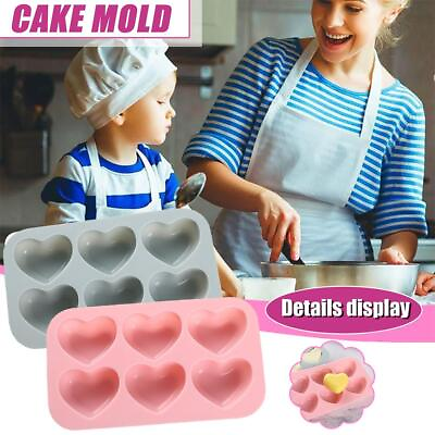 #ad Valentine#x27;s Day DIY Heart Cake Baking Mold Love Mousse Chocolate Silicone Mould $2.49