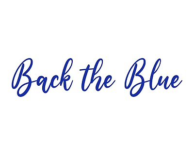 #ad Back the Blue Vinyl Car Decal Bumper Sticker $22.00