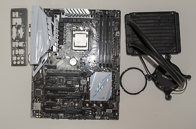 #ad Asus Z270 A Motherboard Intel i7 CPU x 4.0 GHZ and Corsair waterpump $225.00