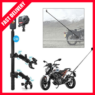 #ad for Insta360 One X2 X3 Motorcycle Panoramic Selfie Stick Bike Monopod Handlebar $11.89