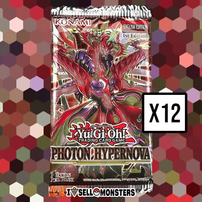 #ad YUGIOH 12x Photon Hypernova Booster Pack x12 BRAND Yu gi oh STARLIGHT CHANCE $39.95