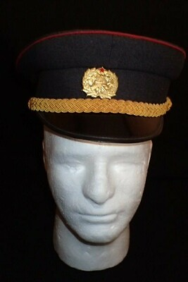 #ad Cold War Yugoslavia Fireman Service Visor Hat Pancevo Serbia Original amp; Scarce $32.47