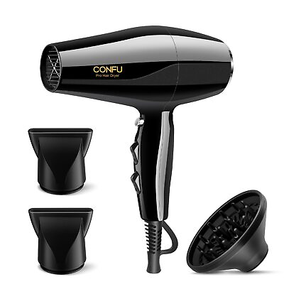 #ad Professional Ionic Hair Dryer Diffuser Salon Blow Dryer 1875W Negative Ions $66.04