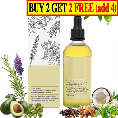 #ad Natural Hair Growth Oil Veganic Organic Natural Hair Growth Oil 60ml $8.88