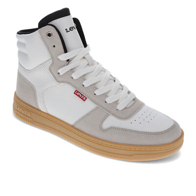 #ad Levi#x27;s Mens Drive Hi 2 Vegan Leather Casual Hightop Sneaker Shoe $34.99