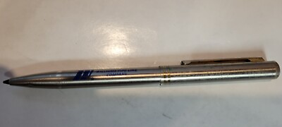 #ad Vintage very rare ZIPPO Slim line Chrome Ballpoint Pen USA Williams Pipe line $28.00
