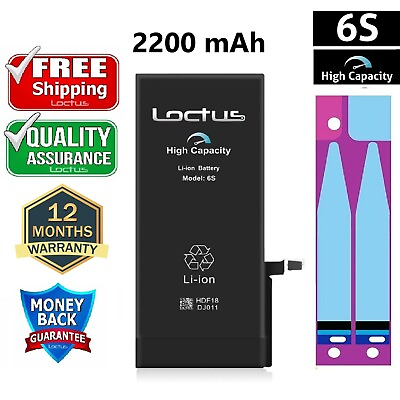 #ad iPhone 6S 2200mAh High Capacity Replacement Battery A1633 A15688 A1700 LOCTUS $15.99