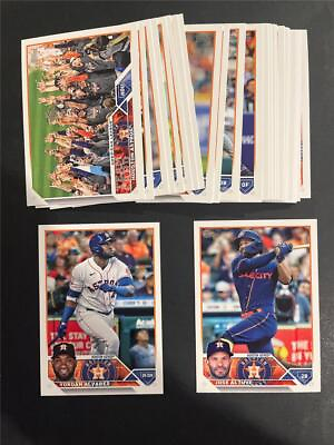 #ad 2023 Topps Houston Astros Team Set Series 1 2 Update 27 Cards $4.00