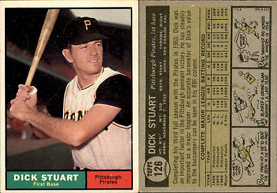 #ad 1961 Topps #126 Dick Stuart Very Good $3.00