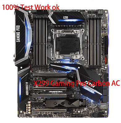 FOR MSI X299 GAMING PRO CARBON AC Motherboard X299 GAMING 100% Test Work $400.00