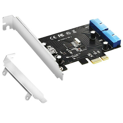 #ad PCI Express to Dual 20 Pin USB 3.0 Controller Card PCI E X1 to 2 Ports USB 3.0 $15.80