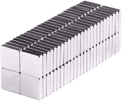 #ad lot of 25 OR 100 1 2 x 1 2 x 1 8quot; Inch Neodymium Rare Earth Block Magnets N48 $29.99