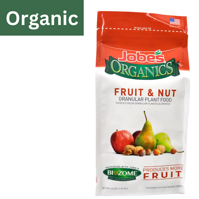 #ad 4 lb. Organic Granular Fruit and Nut Plant Food Fertilizer with Biozome.. $10.49
