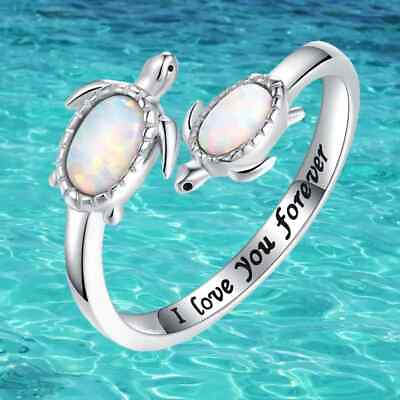 #ad Creative Cute Elegant Trendy Double Turtle Design Open Ring Decorative Unisex $69.98