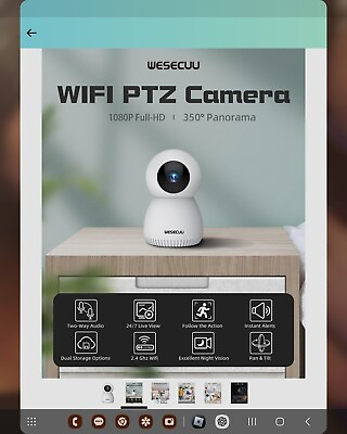 #ad PTZ Wifi Camera $40.00