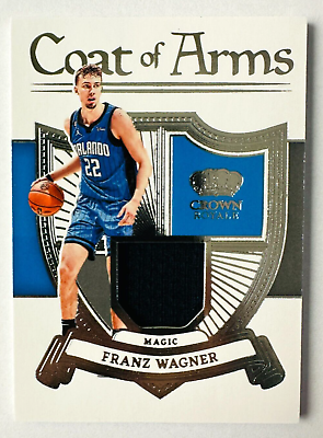 #ad 2022 23 Crown Royale Franz Wagner Jersey Card Coat of Arms Magic Star $6.95