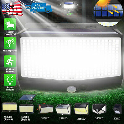 LED Solar Power Light Outdoor PIR Motion Sensor Door Garden Security Wall Lamp $5.88